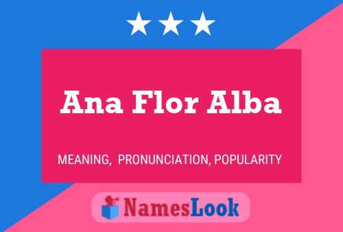 ملصق اسم Ana Flor Alba