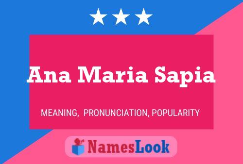 ملصق اسم Ana Maria Sapia