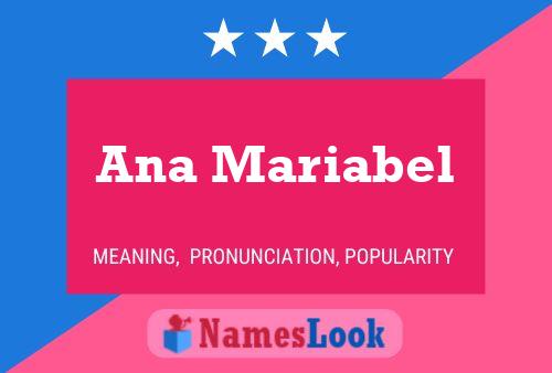 ملصق اسم Ana Mariabel