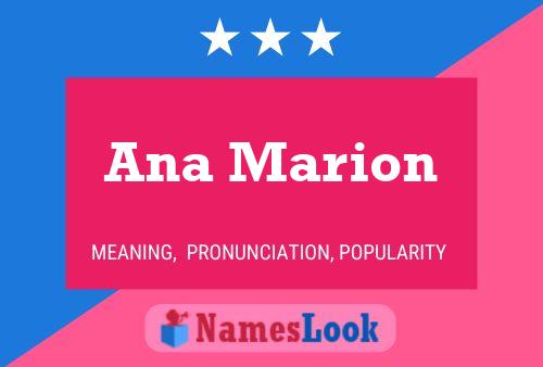 ملصق اسم Ana Marion