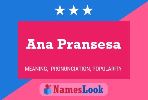 ملصق اسم Ana Pransesa