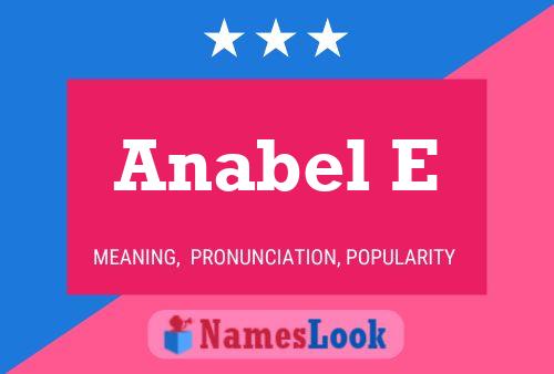 ملصق اسم Anabel E