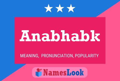 ملصق اسم Anabhabk