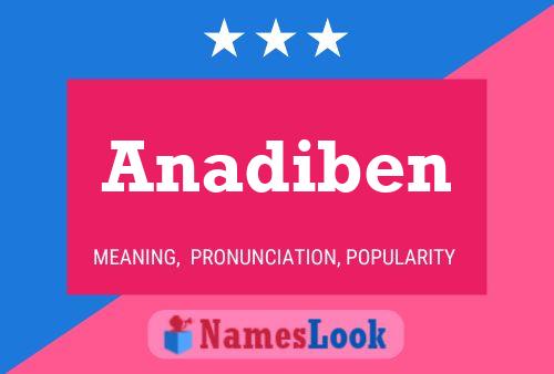 ملصق اسم Anadiben