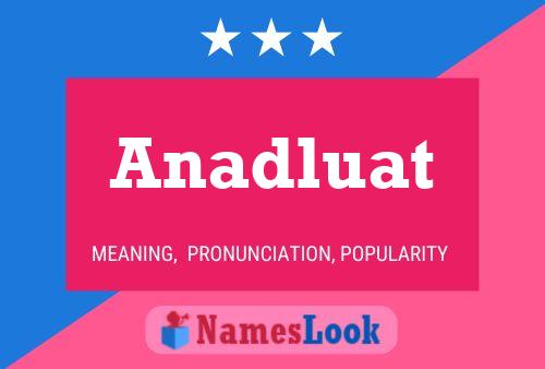 ملصق اسم Anadluat