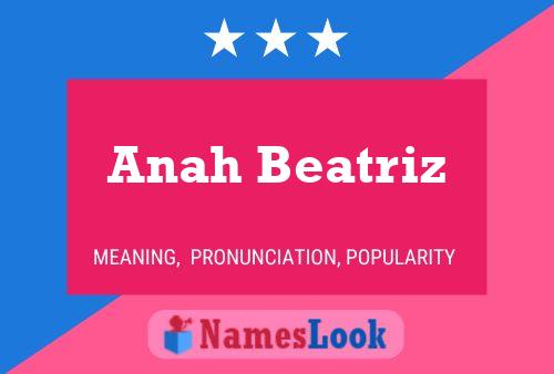 ملصق اسم Anah Beatriz