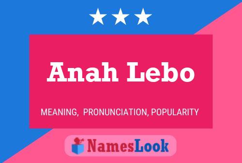 ملصق اسم Anah Lebo