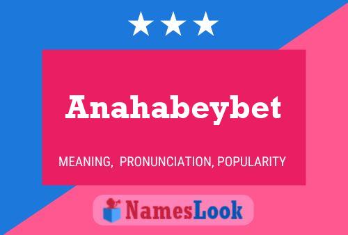 ملصق اسم Anahabeybet