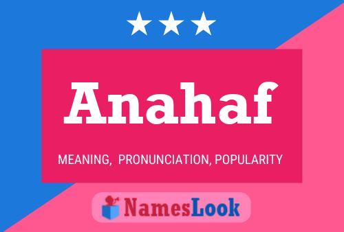 ملصق اسم Anahaf