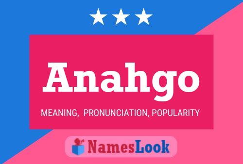 ملصق اسم Anahgo