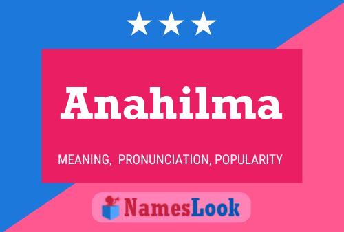 ملصق اسم Anahilma