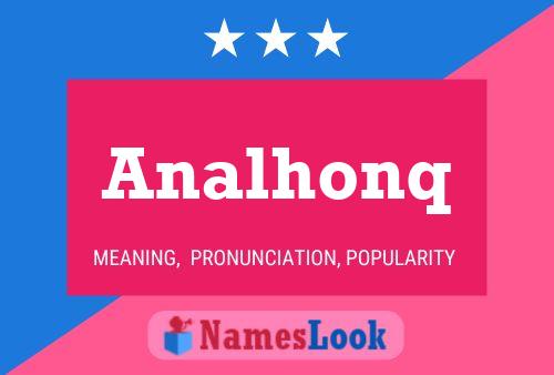 ملصق اسم Analhonq