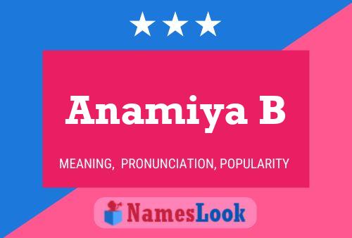 ملصق اسم Anamiya B