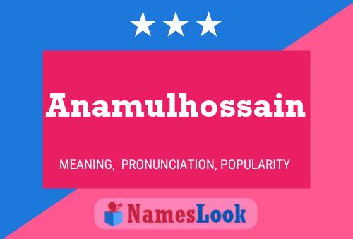 ملصق اسم Anamulhossain