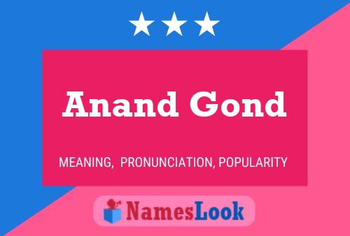 ملصق اسم Anand Gond