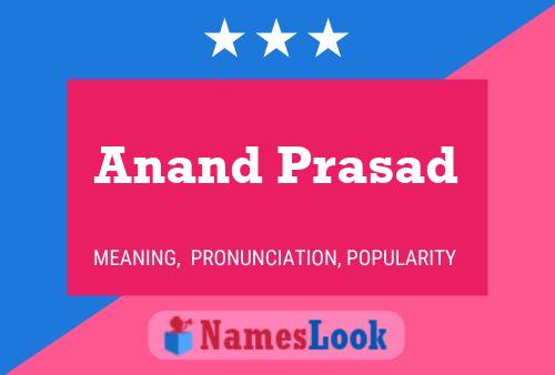 ملصق اسم Anand Prasad