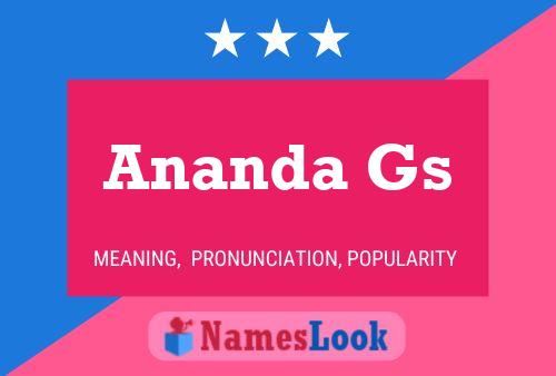 ملصق اسم Ananda Gs