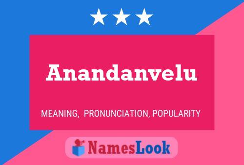 ملصق اسم Anandanvelu