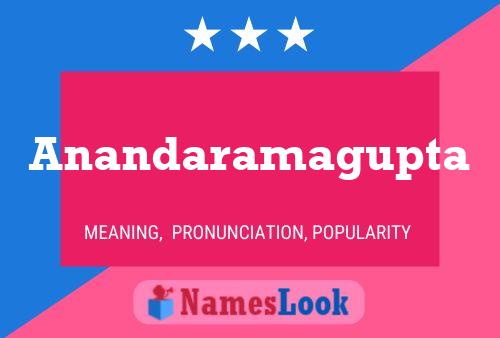 ملصق اسم Anandaramagupta