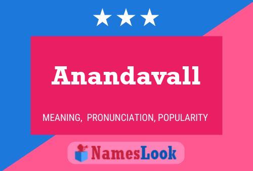 ملصق اسم Anandavall