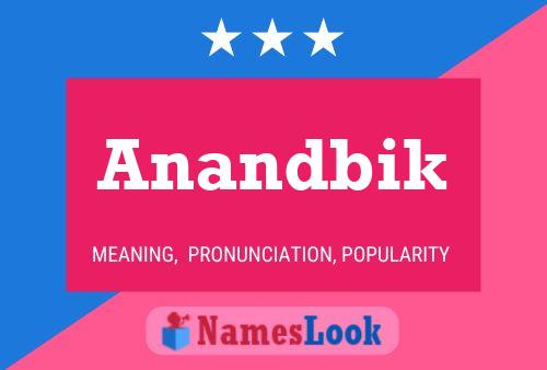 ملصق اسم Anandbik