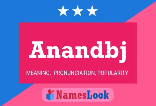 ملصق اسم Anandbj