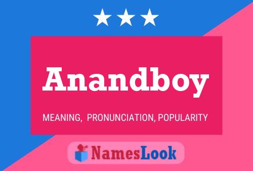 ملصق اسم Anandboy