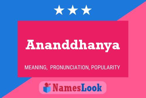 ملصق اسم Ananddhanya