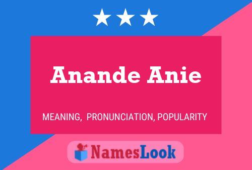 ملصق اسم Anande Anie