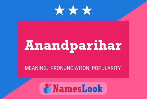 ملصق اسم Anandparihar