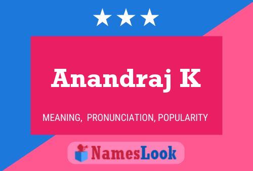 ملصق اسم Anandraj K