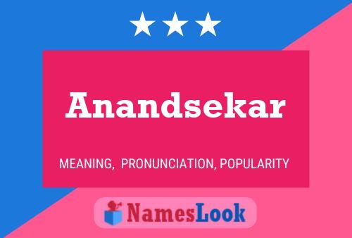 ملصق اسم Anandsekar