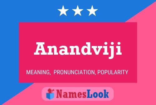 ملصق اسم Anandviji