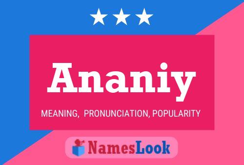 ملصق اسم Ananiy