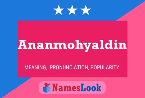 ملصق اسم Ananmohyaldin