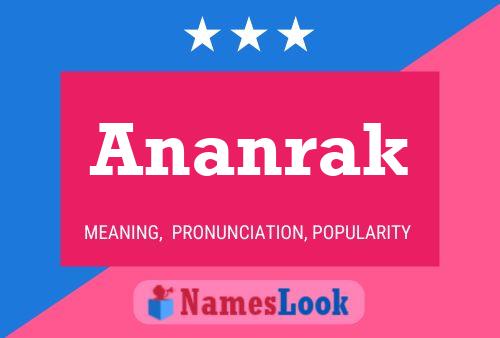 ملصق اسم Ananrak