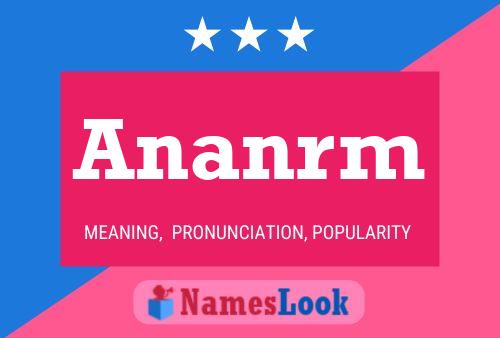 ملصق اسم Ananrm