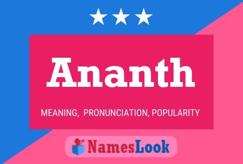 ملصق اسم Ananth