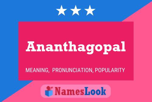 ملصق اسم Ananthagopal