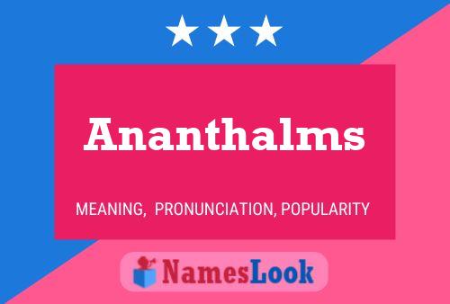 ملصق اسم Ananthalms