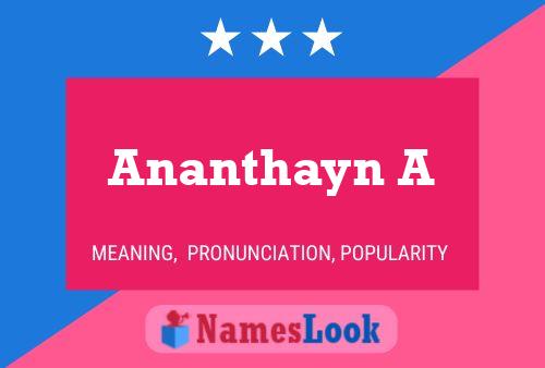 ملصق اسم Ananthayn A