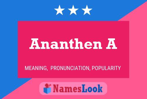 ملصق اسم Ananthen A