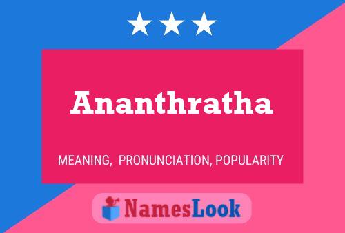 ملصق اسم Ananthratha