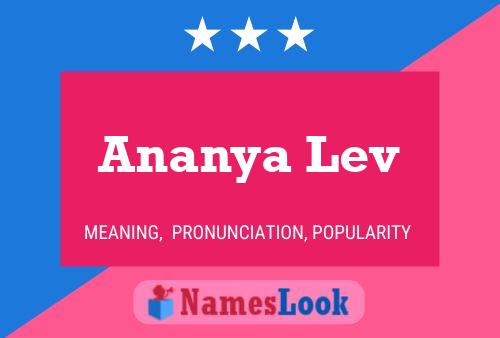 ملصق اسم Ananya Lev