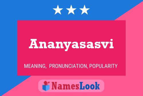 ملصق اسم Ananyasasvi