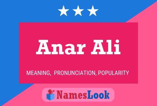 ملصق اسم Anar Ali