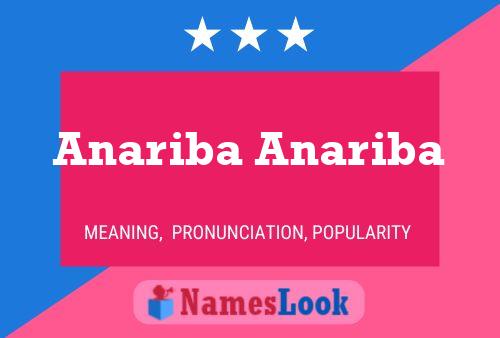 ملصق اسم Anariba Anariba