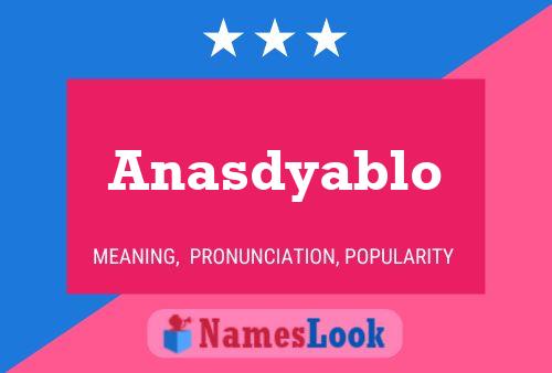 ملصق اسم Anasdyablo