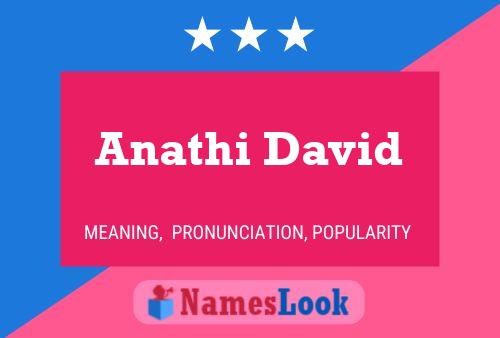 ملصق اسم Anathi David