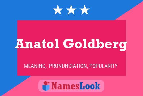 ملصق اسم Anatol Goldberg